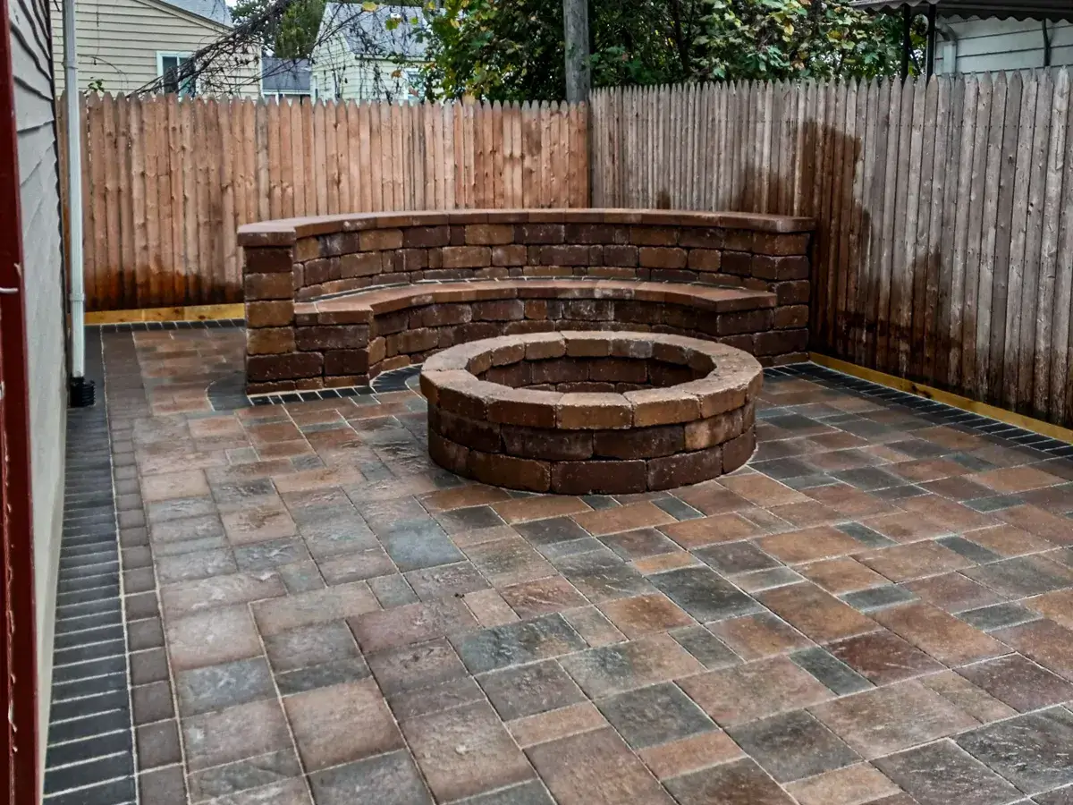 fire bricks and pavers are ideal for building firepits